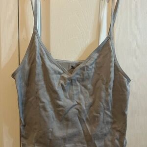 SO Gray Sleeveless Fitted Camisole